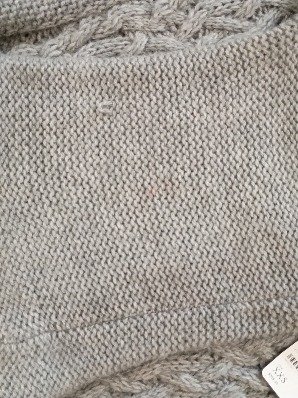Free People Cozy Cable-Knit Turtleneck Sweater Dress Gray XXS - Picture 4 of 9